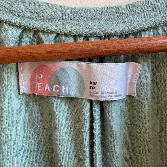 FP Beach Free People My Go-To Jumpsuit - Green (Size: XS) - Picture 3 of 3